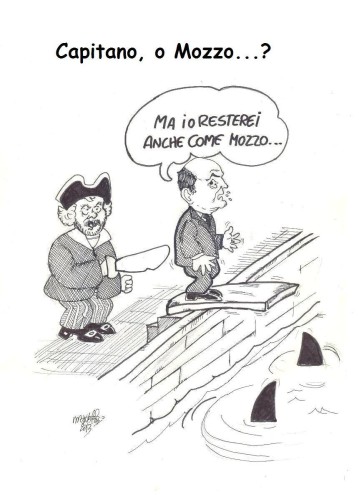 Un uomo in mezzo la mar