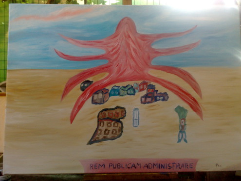 Rem publicam administrare - olio su tela 2013