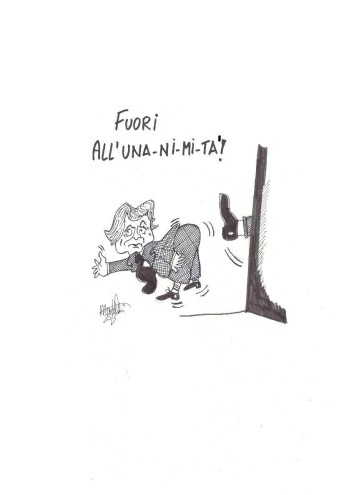 All' una-ni-mi-tàà!
