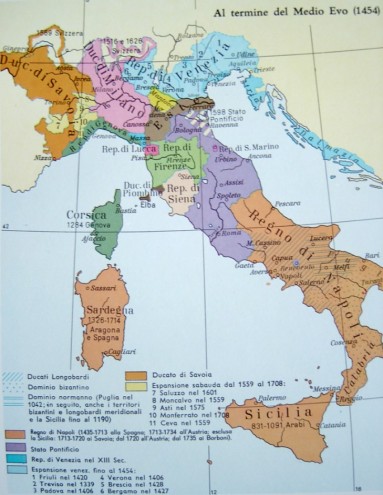 L'Italia del 1454