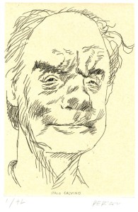 Italo Calvino, 2002, acquaforte acquatintaweb