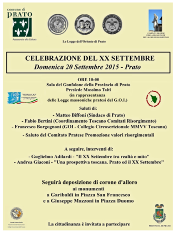 Celebrazione xx seTTEMBRE