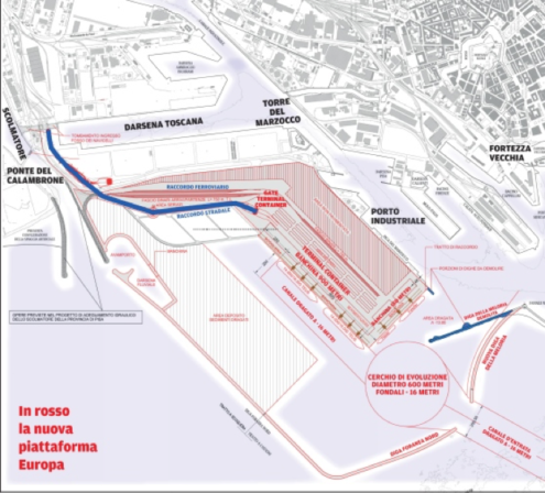 Livorno: la nuova darsena Europa