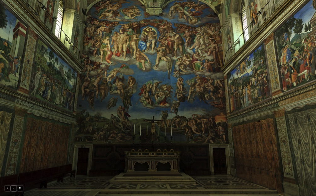 (particolare della cappella Sistina in Vaticano – il teatro di scena dell’incoronazione)