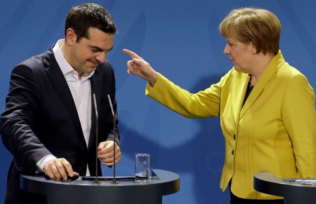 Merkel e Tspiras