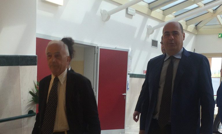 Nicola Cariglia con Nicola Zingaretti