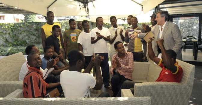 Migranti in albergo