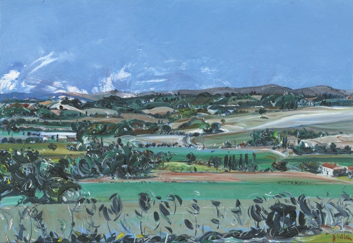 “Odor di terra” nei colori dei paesaggi senesi, al via la mostra di Anna Sala dal 3 settembre