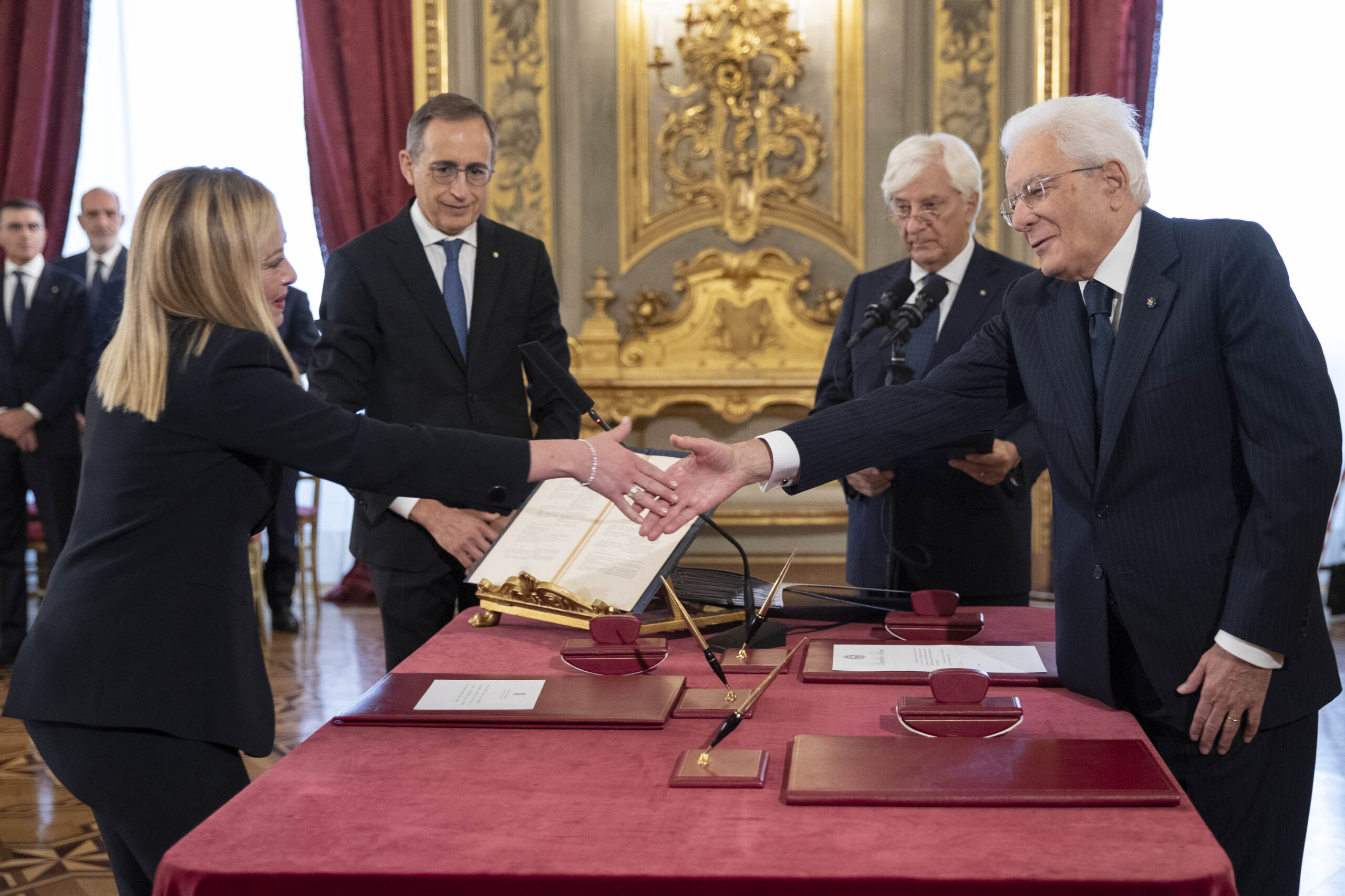 il giuramento di Giorgia Meloni (fonte Presidenza della Repubblica www.quirinale.it.